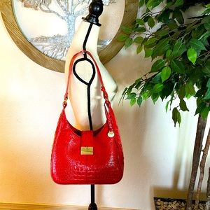 Brahmin red shoulder bag
